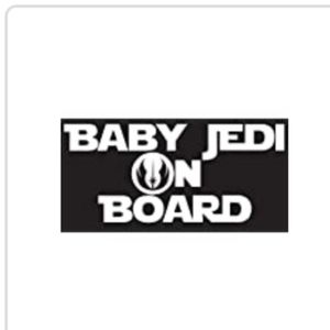 "Baby Jedi" Car Decal